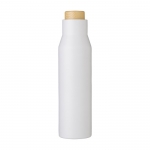Botellas térmicas personalizadas de calidad sin fugas 500ml Contempo color blanco primera vista