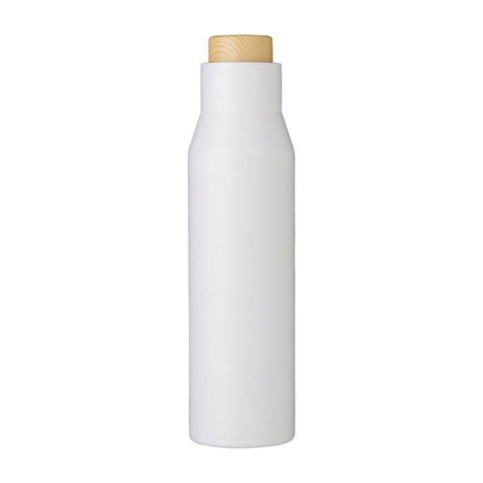 Botellas térmicas personalizadas de calidad sin fugas 500ml Contempo color blanco primera vista Botellas térmicas personalizadas de calidad sin fugas 500ml Contempo color blanco primera vista