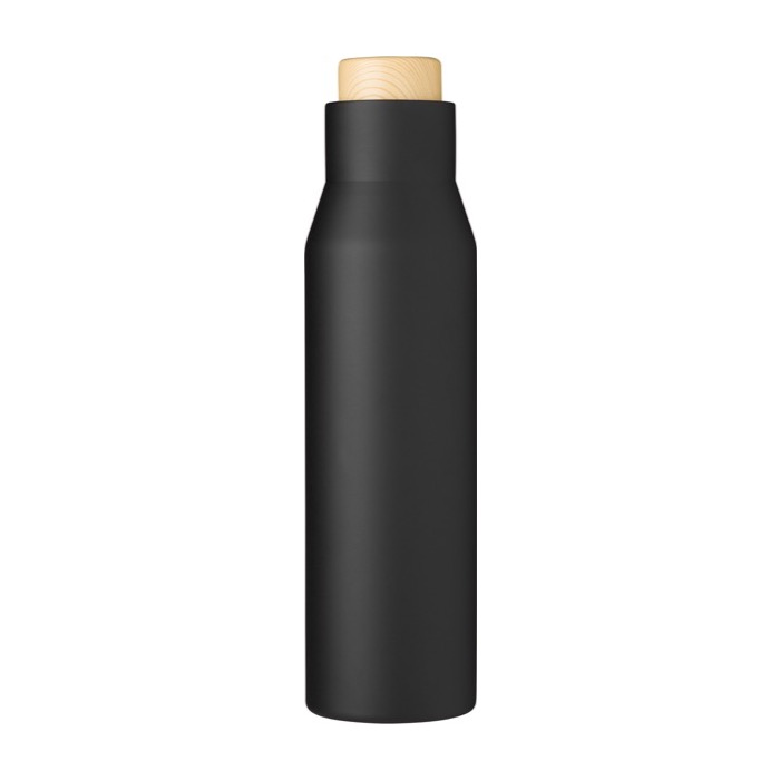 Botellas térmicas personalizadas de calidad sin fugas 500ml Contempo color negro primera vista Botellas térmicas personalizadas de calidad sin fugas 500ml Contempo color negro primera vista