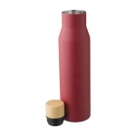 Botellas térmicas personalizadas de calidad sin fugas 500ml Contempo color burdeos tercera vista