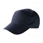 Gorras de publicidad 5 paneles en algodón y cierre de velcro ClearLine color azul marino primera vista