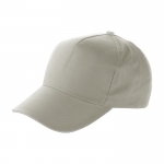 Gorras de publicidad 5 paneles en algodón y cierre de velcro ClearLine color gris primera vista