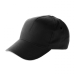 Gorras de publicidad 5 paneles en algodón y cierre de velcro ClearLine color negro primera vista