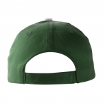 Gorras de publicidad 5 paneles en algodón y cierre de velcro ClearLine color verde primera vista