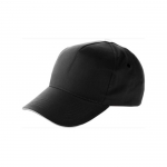 Gorras de publicidad 5 paneles en algodón y cierre de velcro ClearLine color negro segunda vista