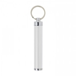 Llavero linterna con logo con forma cilíndrica de colores Logolight color blanco primera vista
