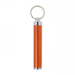 Llavero linterna con logo con forma cilíndrica de colores Logolight color naranja primera vista