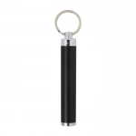 Llavero linterna con logo con forma cilíndrica de colores Logolight color negro primera vista