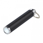 Llavero linterna con logo con forma cilíndrica de colores Logolight color negro segunda vista