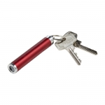 Llavero linterna con logo con forma cilíndrica de colores Logolight color rojo décima vista