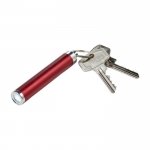 Llavero linterna con logo con forma cilíndrica de colores Logolight color rojo undécima vista