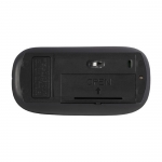 Ratón inalámbrico personalizado antibacteriano impresión a todo color color negro segunda vista
