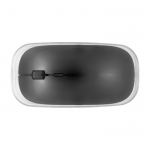 Ratón inalámbrico personalizado antibacteriano impresión a todo color color negro séptima vista