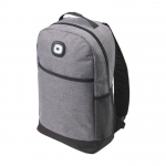 Mochilas corporativas con luz COB fabricadas en RPET Light color gris tercera vista