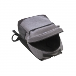 Mochilas corporativas con luz COB fabricadas en RPET Light color gris quinta vista