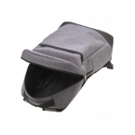 Mochilas corporativas con luz COB fabricadas en RPET Light color gris octava vista