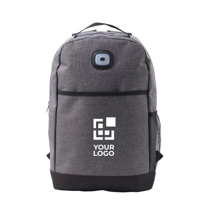Mochilas corporativas con luz COB fabricadas en RPET Light