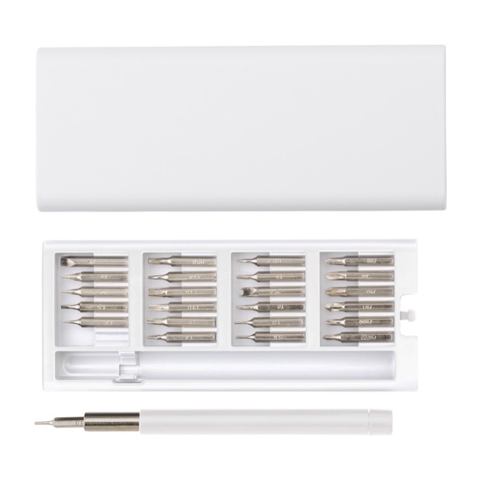Set de herramientas con 24 destornilladores de precisión Magnet color blanco segunda vista Set de herramientas con 24 destornilladores de precisión Magnet color blanco segunda vista