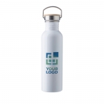 Botella de acero de una pared con tapa y asa 700ml Clip Neck vista de impresión