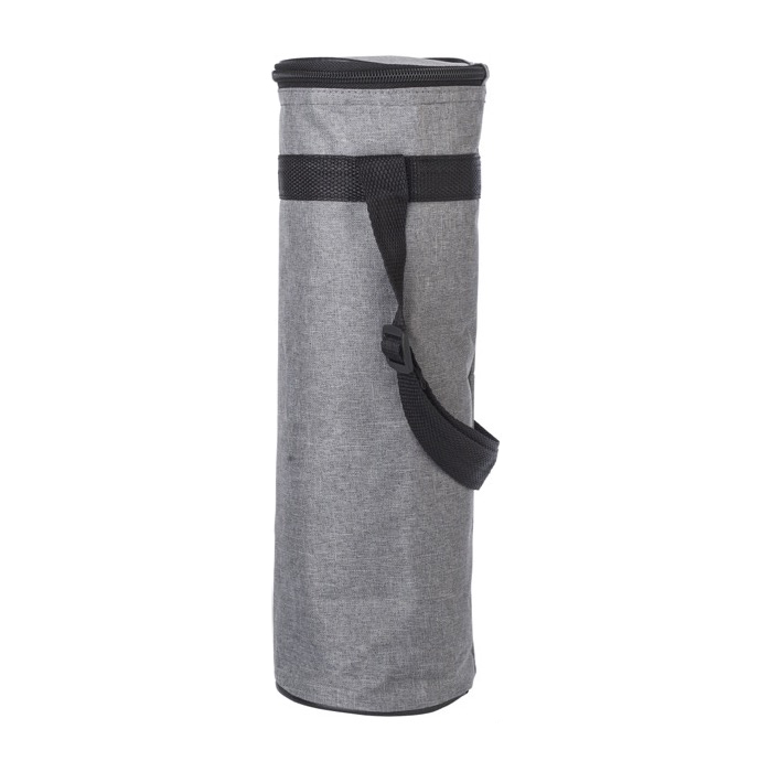 Bolsas termo personalizadas para botellas de 1,5L poliéster reciclado color gris primera vista Bolsas termo personalizadas para botellas de 1,5L poliéster reciclado color gris primera vista