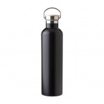 Botella termo grande con impresión a todo color 1L Termica Clip Large color negro primera vista