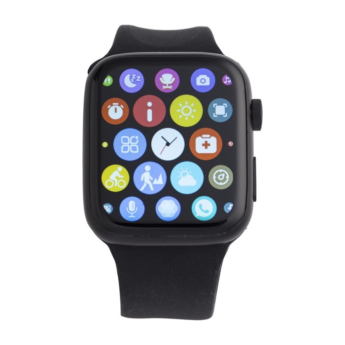 Reloj inteligente multifunción con bluetooth Square color negro sexta vista Reloj inteligente multifunción con bluetooth Square color negro sexta vista