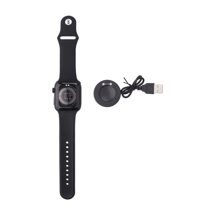 Reloj inteligente multifunción con bluetooth Square color negro séptima vista Reloj inteligente multifunción con bluetooth Square color negro séptima vista