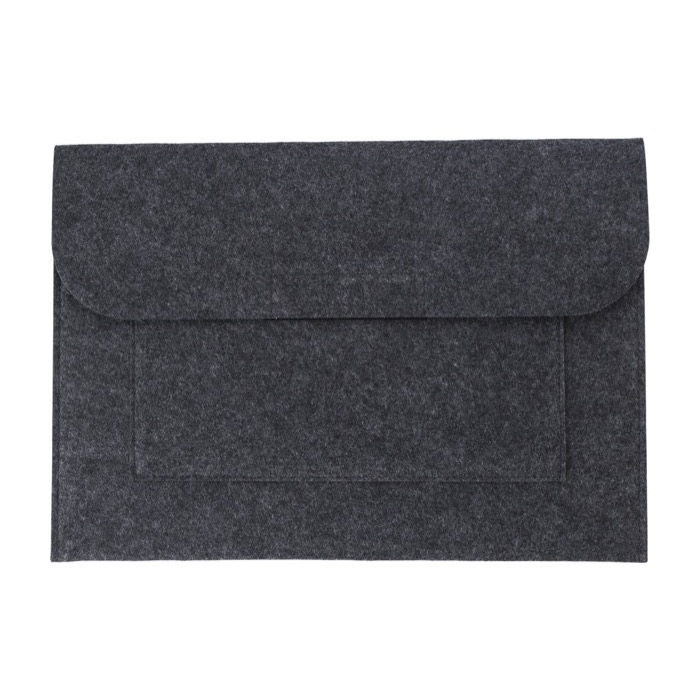 Sencillos portadocumentos personalizados baratos de felpa Flow color gris oscuro primera vista Sencillos portadocumentos personalizados baratos de felpa Flow color gris oscuro primera vista