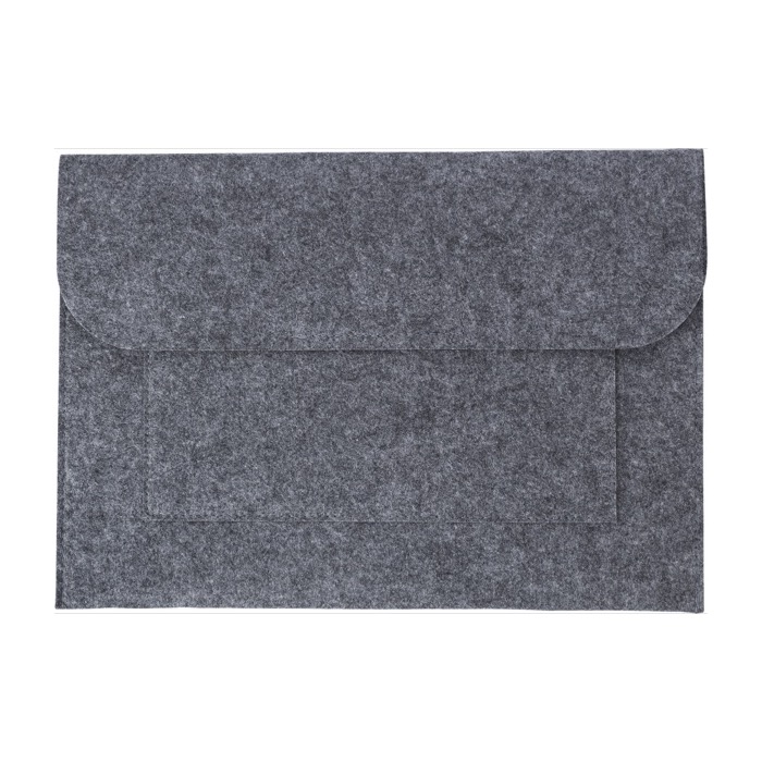 Sencillos portadocumentos personalizados baratos de felpa Flow color gris primera vista Sencillos portadocumentos personalizados baratos de felpa Flow color gris primera vista