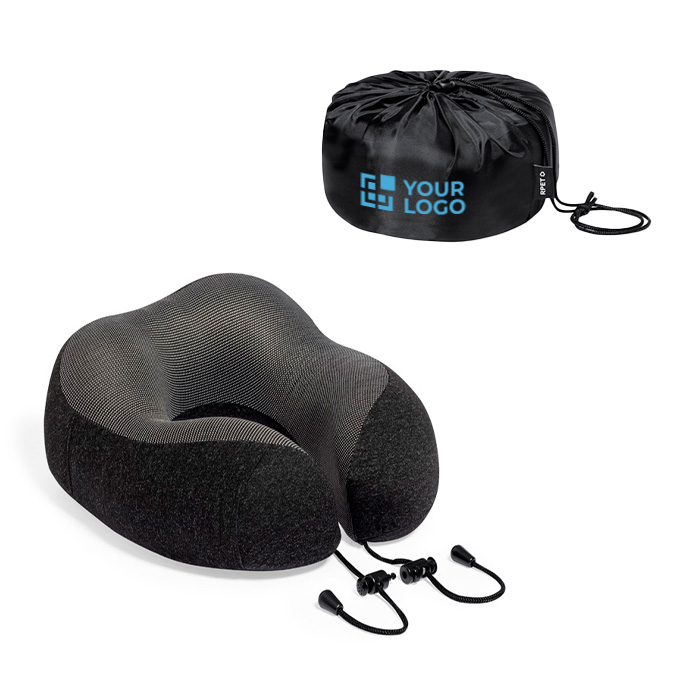 Almohada de viaje con bolsa ajustable para publicidad Confort Almohada de viaje con bolsa ajustable para publicidad Confort