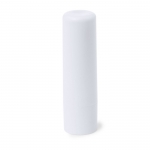 Bálsamo labial vegano sabor vainilla y FPS10 en estuche ABS reciclado color blanco primera vista