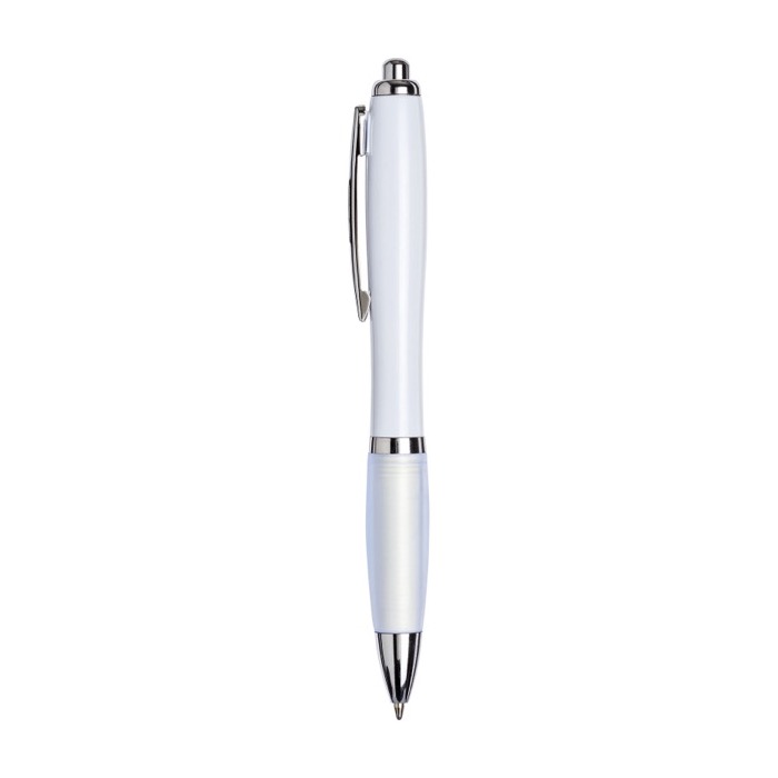 Atractivos bolis personalizados baratos tinta negra Publicitario Color color blanco vista lateral Atractivos bolis personalizados baratos tinta negra Publicitario Color color blanco vista lateral