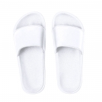 Chanclas de EVA para la playa talla 40-41 y cinta ancha Slippers color blanco primera vista