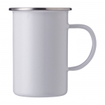 Taza de metal esmaltada de diseño vintage y 550ml Big Metal color blanco primera vista