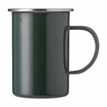 Taza de metal esmaltada de diseño vintage y 550ml Big Metal color verde primera vista