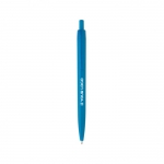 Bolígrafo en color con acabado brillante tinta azul Monocolor color azul claro vista de impresión