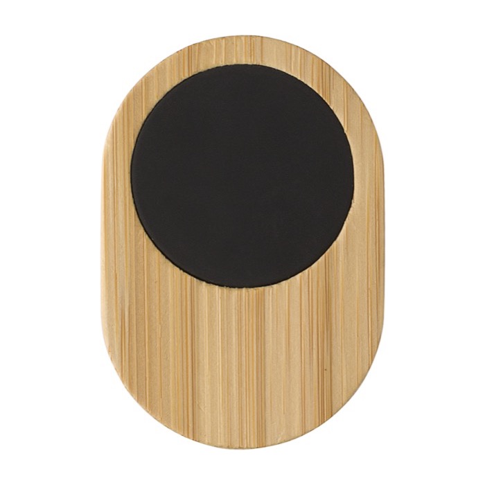 Soporte magnético de bambú de móvil para coche Carpool color marrón primera vista