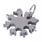Herramienta multifunción con forma de copo de nieve Snowflake color plateado cuarta vista