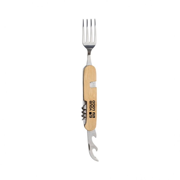 Set de cubiertos de metal plegable con 5 funciones Camping