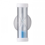 Reloj de arena promocional con ventosa de 2 minutos WaterSave color azul claro primera vista