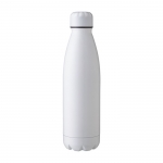 Botella de acero grande con función termo 750ml Lifestyle Premium color blanco primera vista