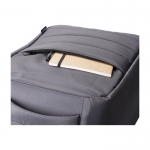 Mochilas antirrobo recicladas con accesorio para trolley Minimal color gris novena vista