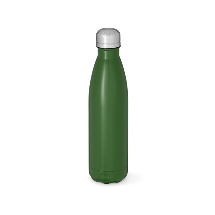 Botella de acero inoxidable reciclado con tapón antifugas 1L color verde militar Botella de acero inoxidable reciclado con tapón antifugas 1L color verde militar