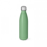 Botella de acero inoxidable reciclado con tapón antifugas 1L color verde pastel