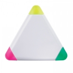 Marcador fluorescente con verde, fucsia y amarillo Triangle Green color blanco segunda vista