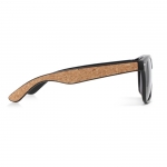 Gafas de sol con logotipo recicladas protección UV400 SunCork color negro tercera vista