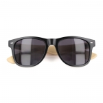 Gafas de sol de bambú y plástico reciclado con protección UV400 color negro segunda vista