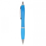 Bolígrafo de ABS personalizable antibacteriano tinta azul Colors color azul claro tercera vista