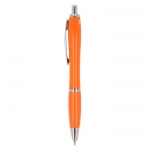 Bolígrafo de ABS personalizable antibacteriano tinta azul Colors color naranja tercera vista