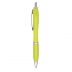 Bolígrafo de ABS personalizable antibacteriano tinta azul Colors color verde lima tercera vista